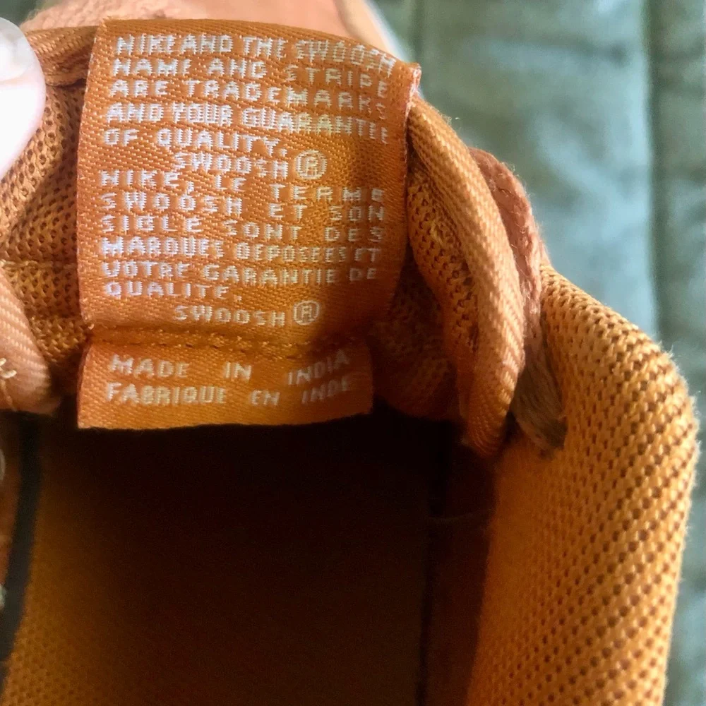 Nike Kids Orange Sneakers with White Swoosh